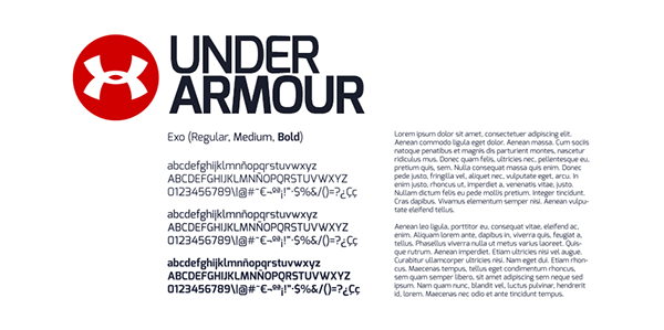 under armour font
